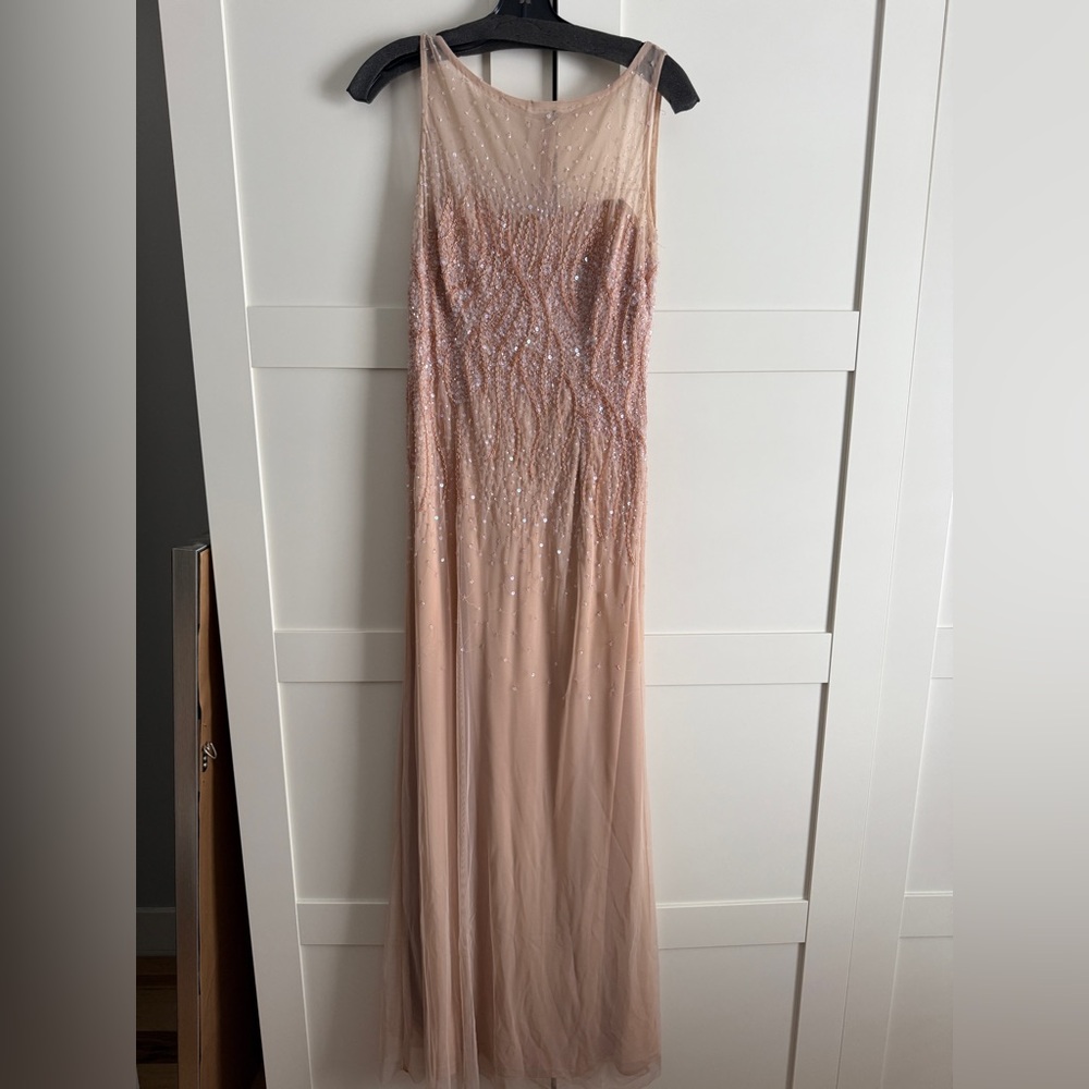 Elegant Pink Evening Gown